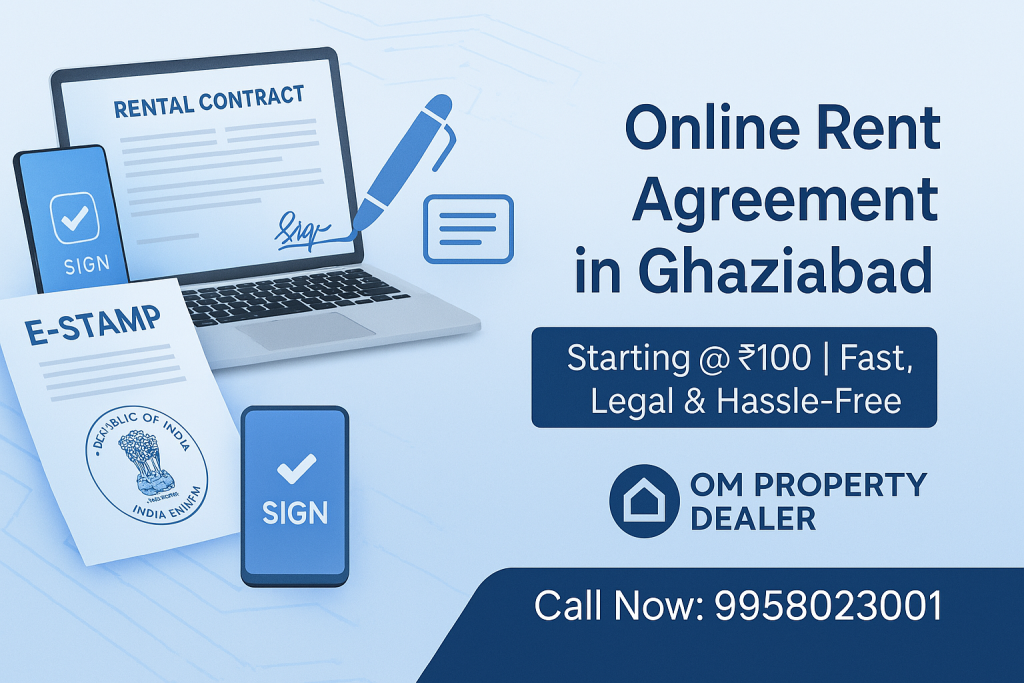 Online Rent Agreement in Ghaziabad, Start @ Rs.100