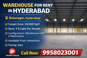 Warehouse for Rent in Balanagar Hyderabad