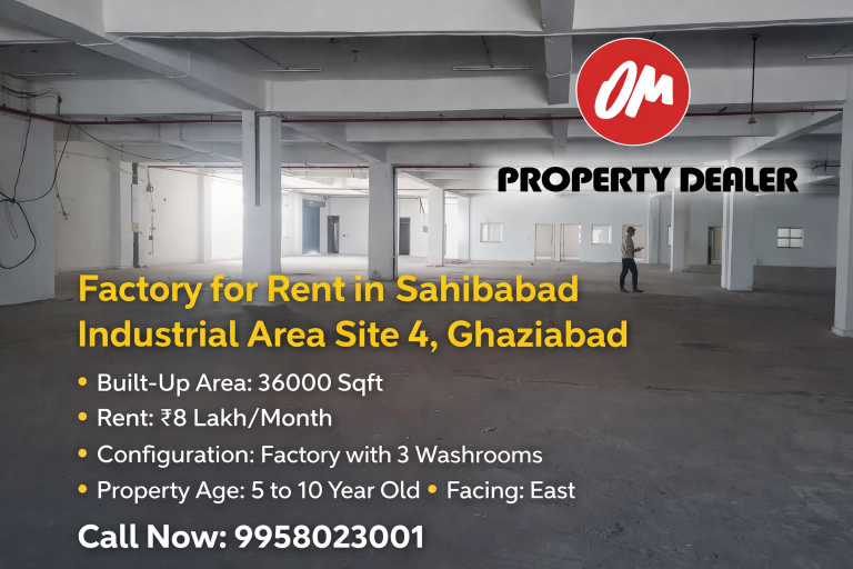 36,000 Sq Factory for Rent in Sahibabad Industrial Area