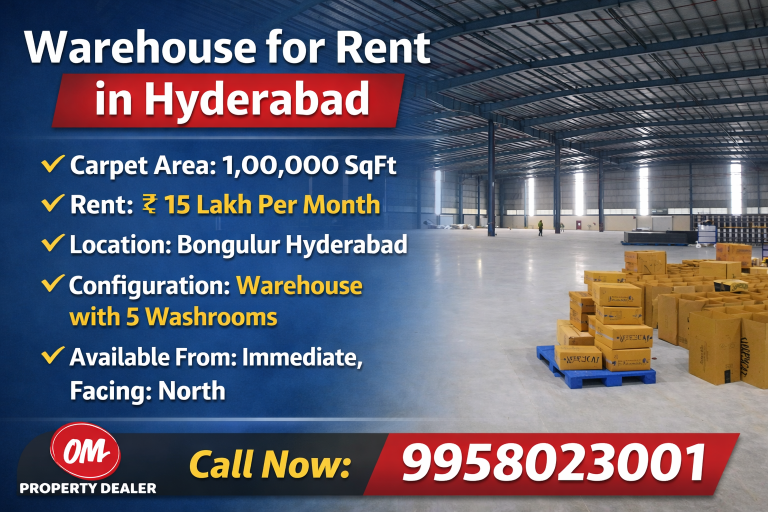 100000 SqFt Warehouse for Rent in Hyderabad