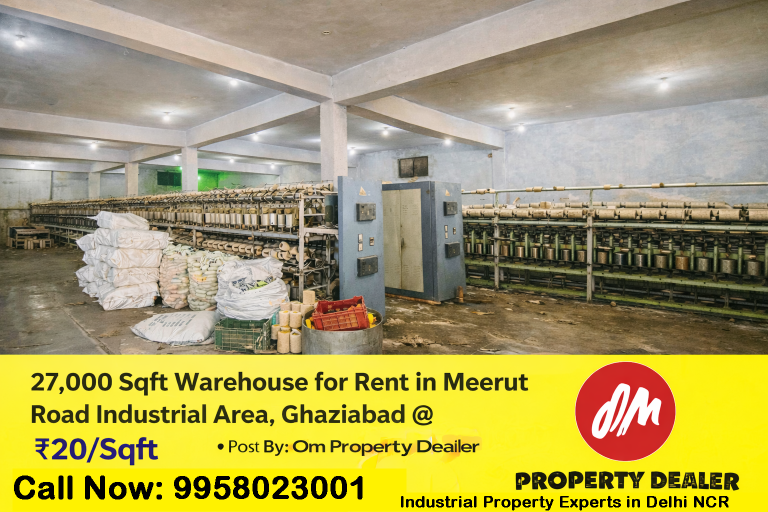27000 Sqft Warehouse for Rent on Meerut Road Industrial Area, Ghaziabad