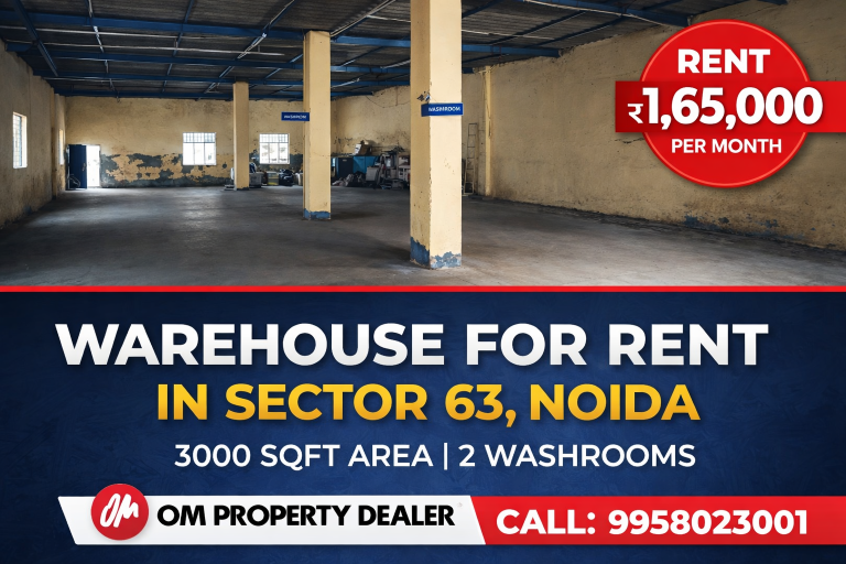 3000 Sqft Warehouse for Rent in Sector 63 Noida