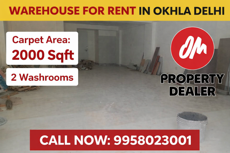 2000 Sqft Warehouse for Rent in Okhla Phase 1 Delhi