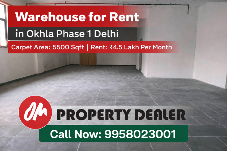 5500 Sqft Warehouse for Rent in Okhla Phase 1 Delhi