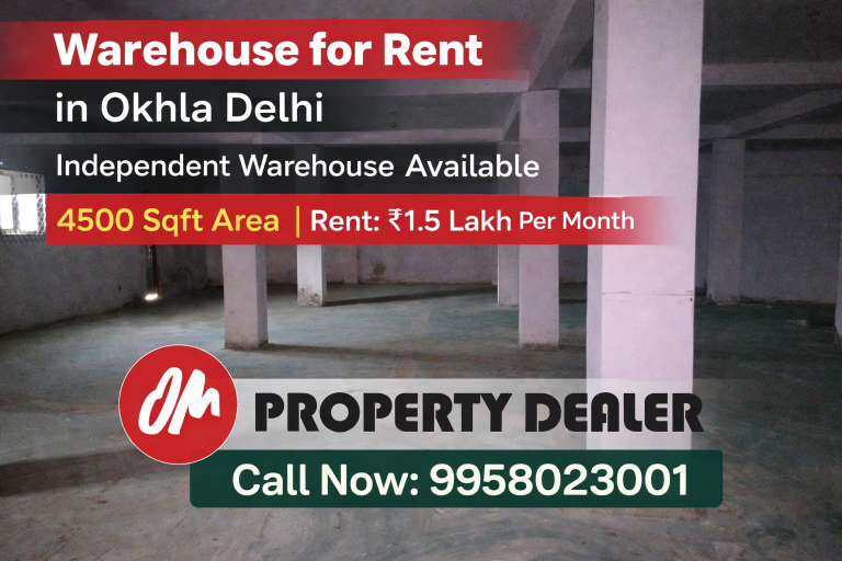 4500 Sqft Warehouse for Rent in Okhla Phase 1 Delhi