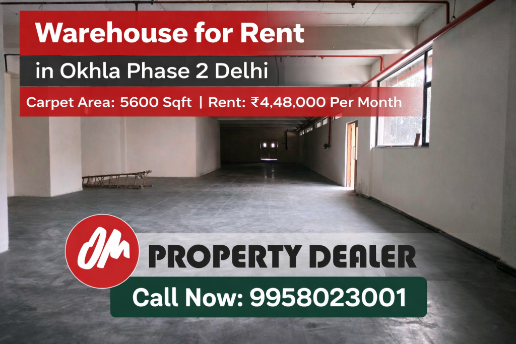 5600 Sqft Warehouse for Rent in Okhla Phase 2 Delhi in Okhla Phase 2 Delhi