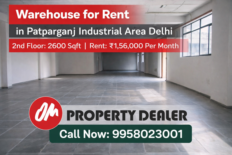 2600 Sqft Warehouse for Rent in Patparganj Industrial Area Delhi