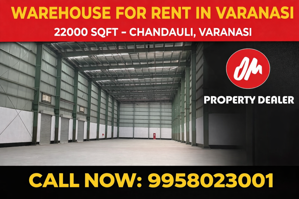 22000 Sqft Warehouse for Rent in Varanasi in Chandauli, Varanasi