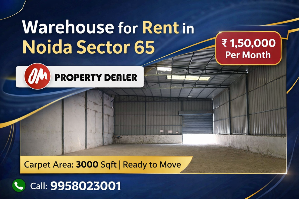 3000 Sqft Warehouse for Rent in Noida Sector 65 in Sector 65