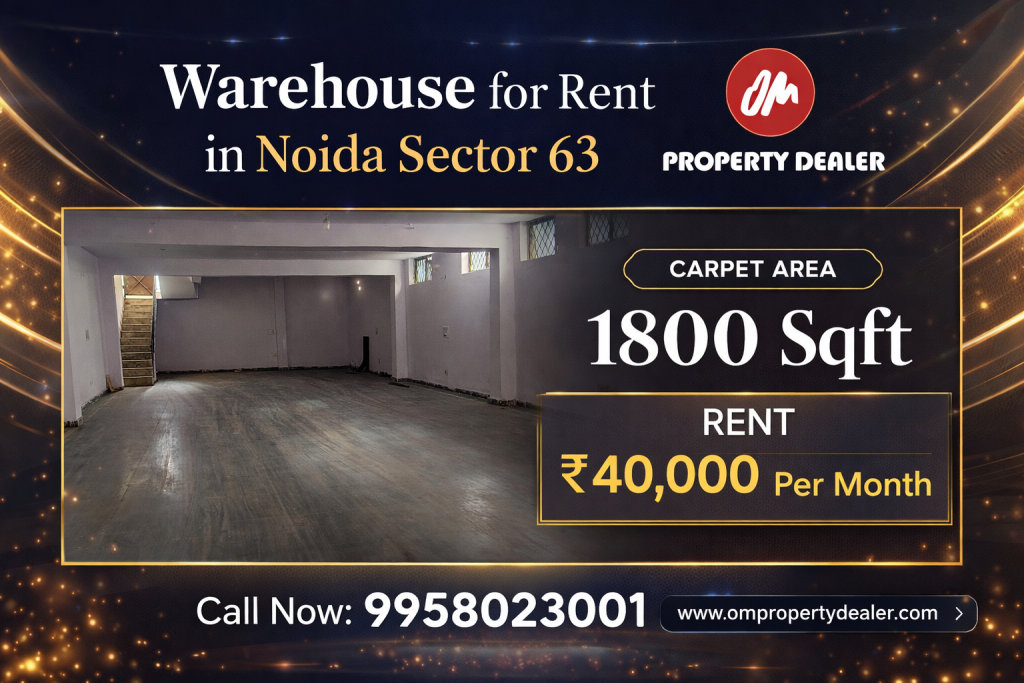 1800 Sqft Sqft Warehouse for Rent in Noida Sector 63 in Sector 63