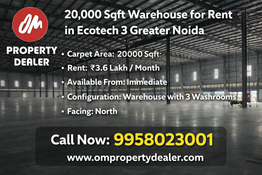 20000 Sqft Warehouse for Rent in Ecotech 3 Greater Noida in Ecotech 3