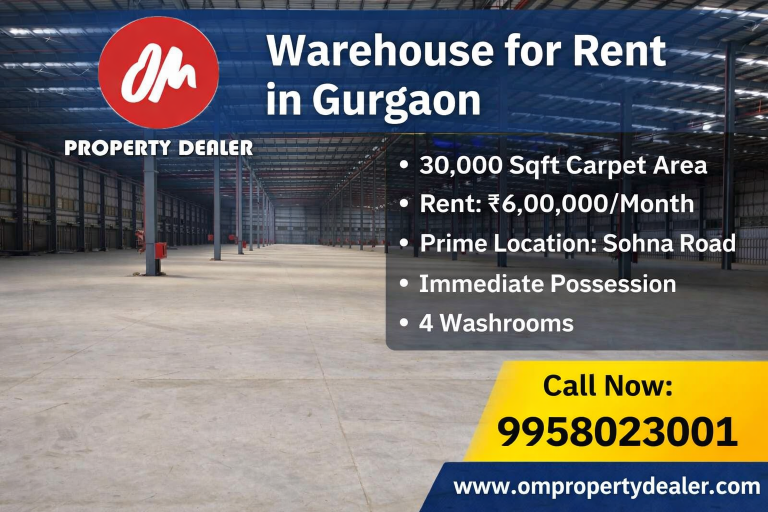 30000 Sqft Warehouse for Rent in Gurgaon Sohna Road