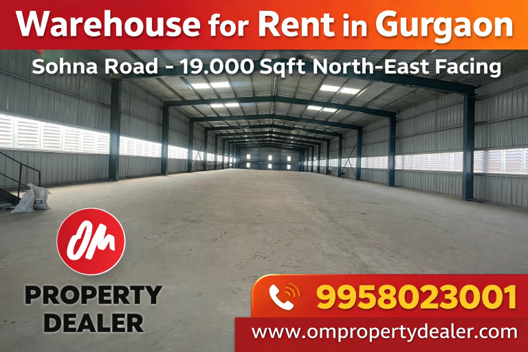 19,000 Sqft Warehouse for Rent in Gurgaon Sohna Road
