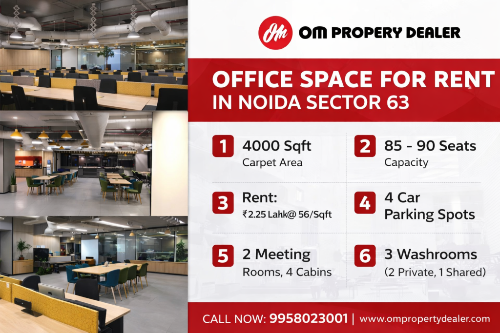 Office Space for Rent in Noida Sector 63