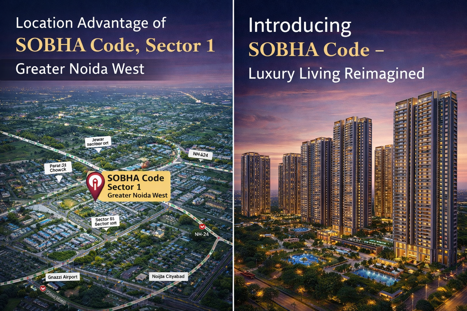 SOBHA Code Sector 1 location advantage