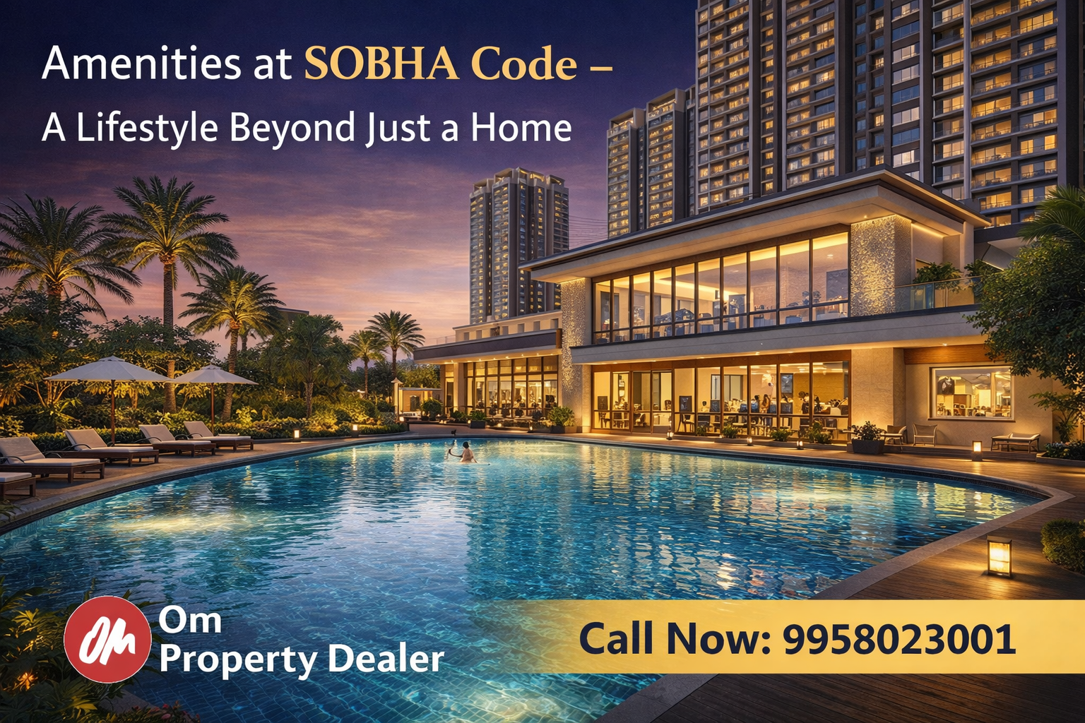 Luxury amenities clubhouse at SOBHA Code Greater Noida West