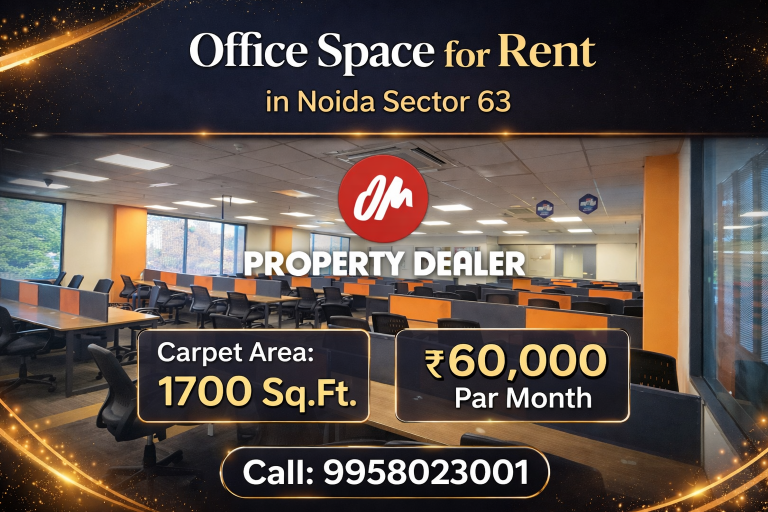 1700 Sqft Office Space for Rent in Noida Sector 63