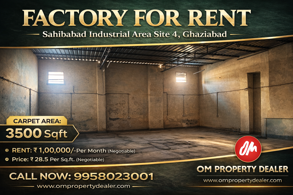 Factory for rent in Sahibabad Industrial Area