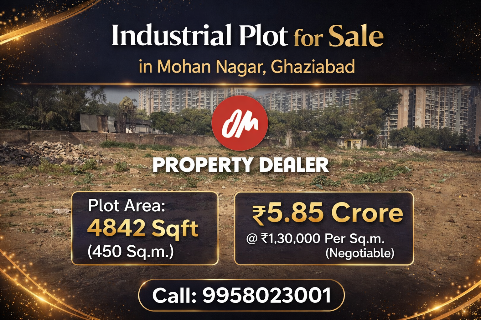 Industrial Plot for Sale in Mohan Nagar