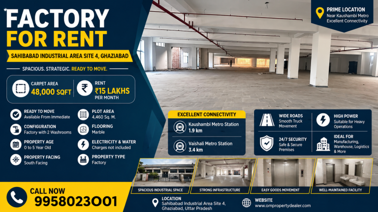 48,000 Sqft Factory for Rent Sahibabad Site 4