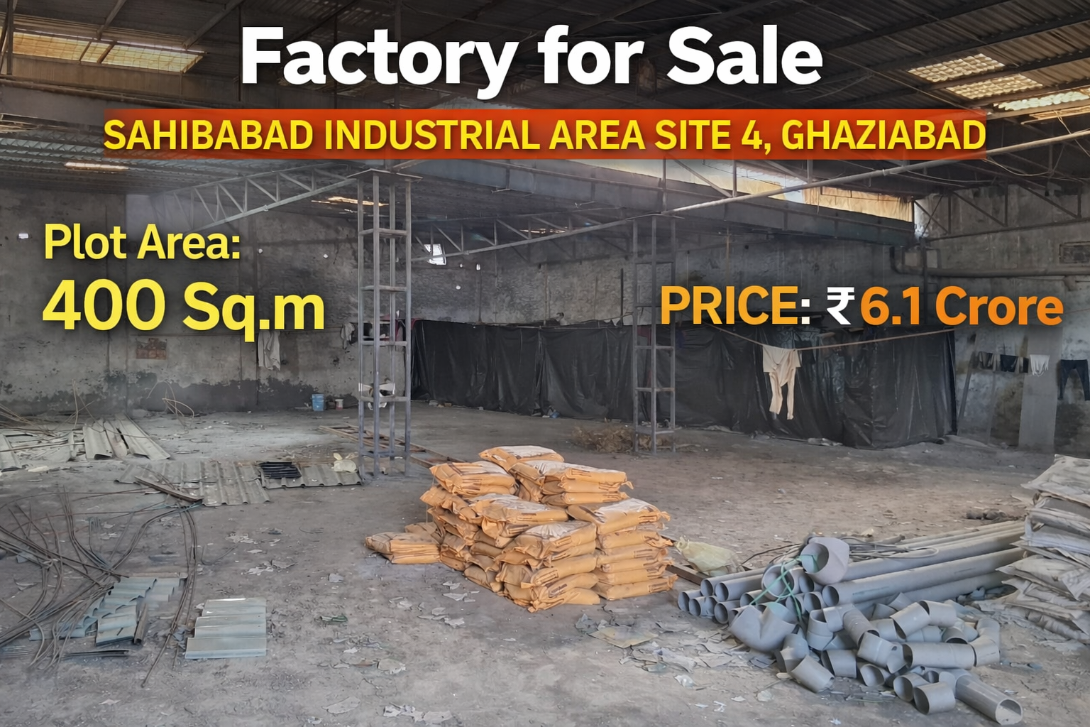 Factory for Sale in Sahibabad Industrial Area