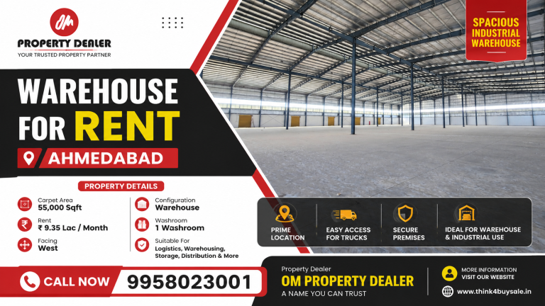 55000 Sqft Warehouse for Rent in Ahmedabad