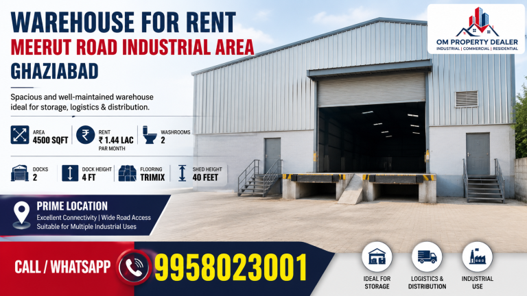 4500 sqft Warehouse for Rent in Meerut Road Industrial Area