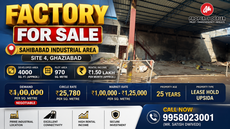 970 Sq.M Factory for Sale in Sahibabad Industrial Area