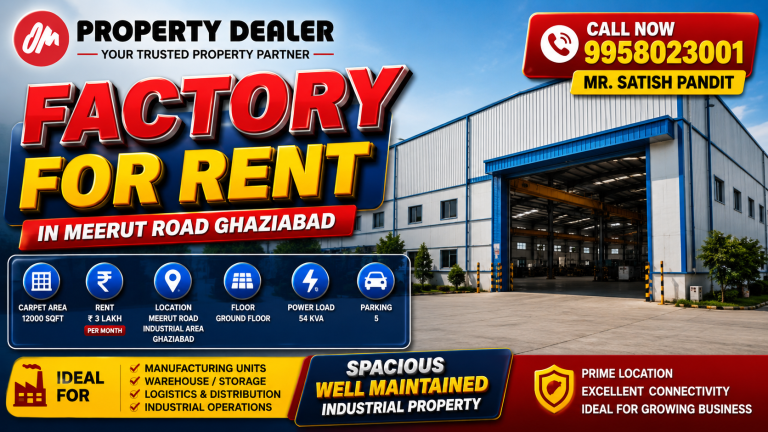 Factory for Rent in Meerut Road Ghaziabad