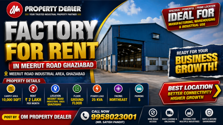 Factory for Rent in Meerut Road Ghaziabad