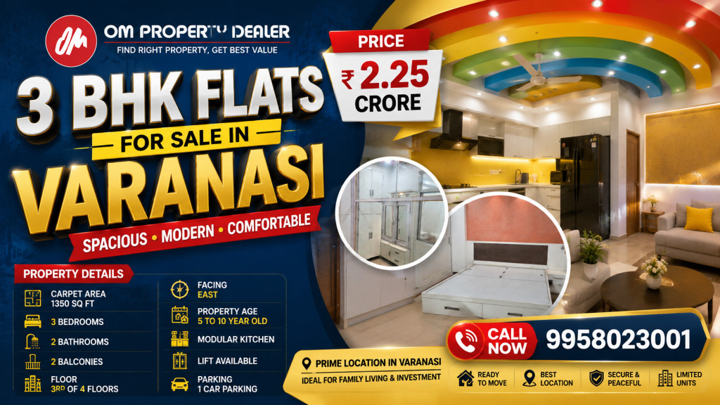 3 BHK Flats for Sale in Varanasi