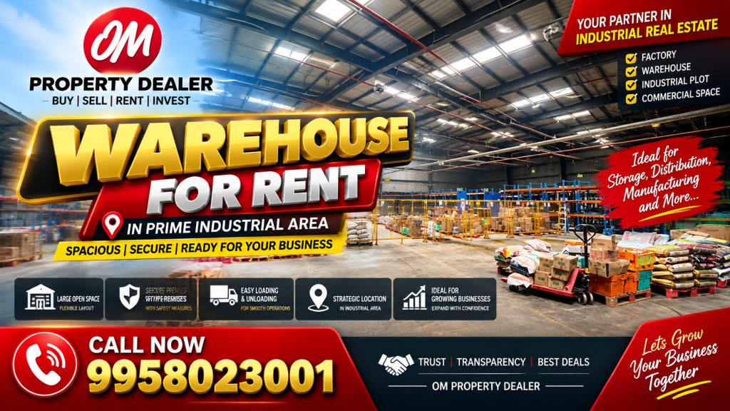 21000 Sqft Warehouse for Rent in B S Road Industrial Area in B S Road