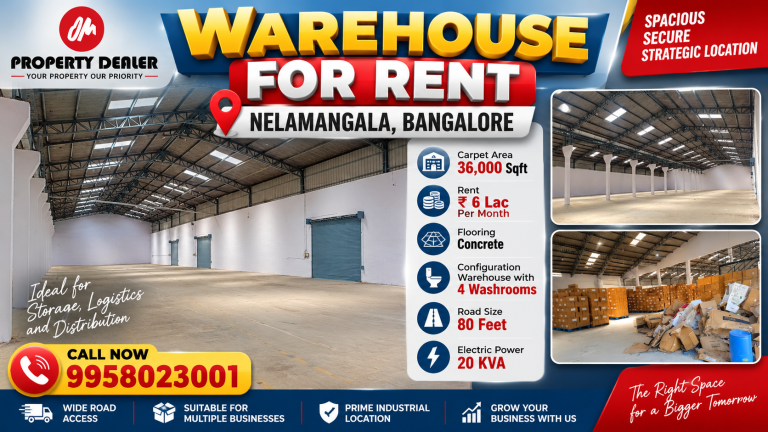 36,000 Sqft warehouse for rent in Nelamangala Bangalore - Property Image