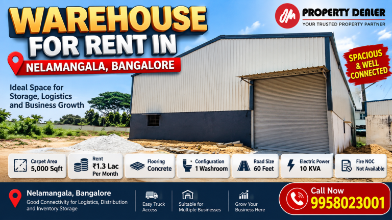 5000 Sqft Warehouse for Rent in Nelamangala Bangalore - Property Image