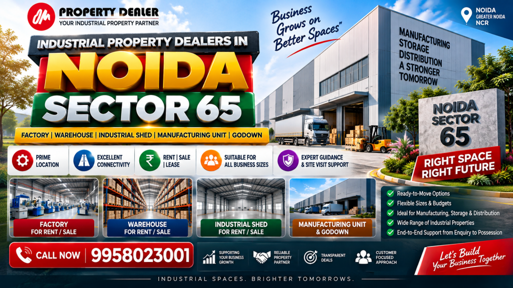 Industrial Property Dealers in Noida Sector 65
