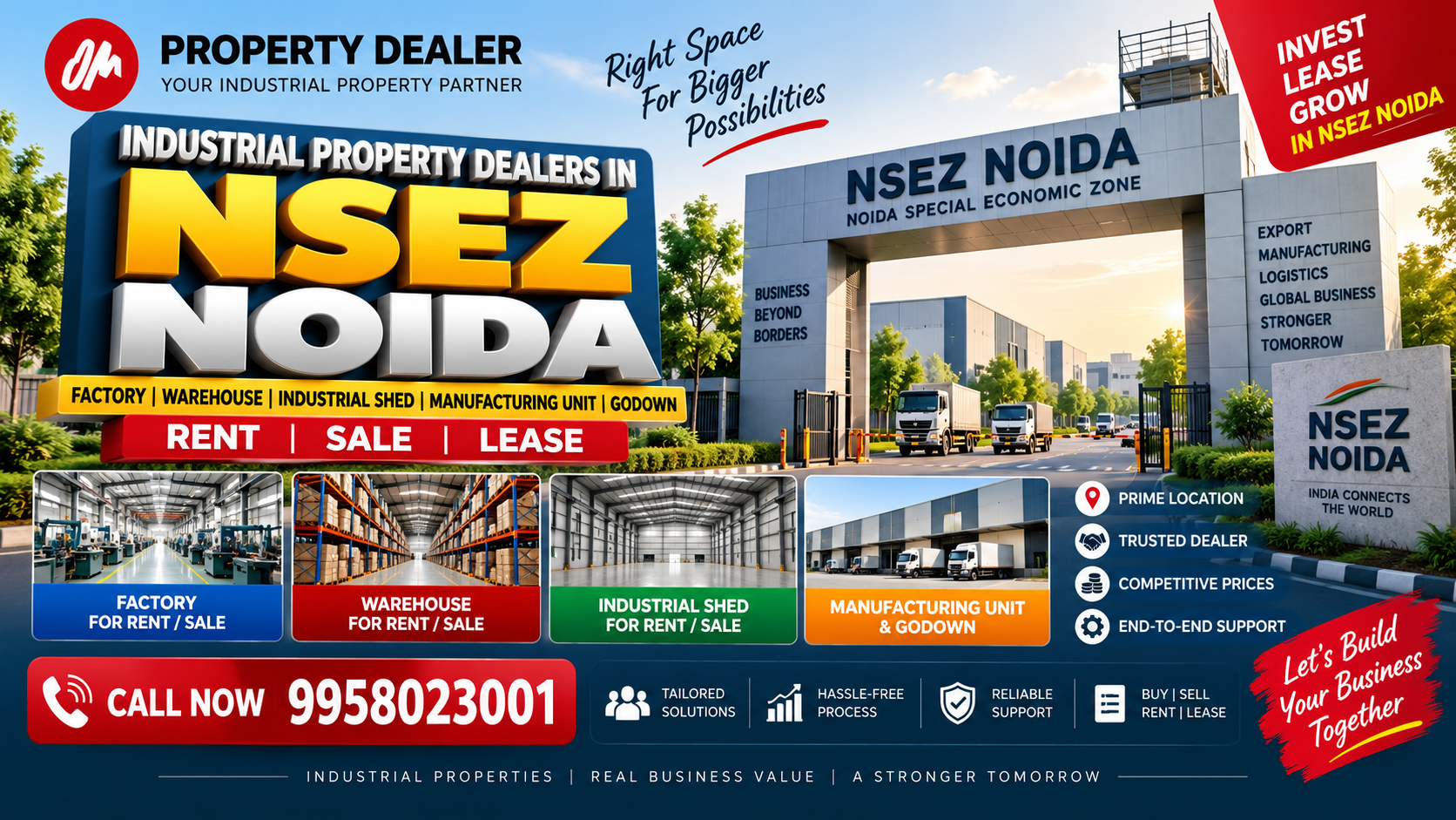 Industrial Property Dealers in NSEZ Noida