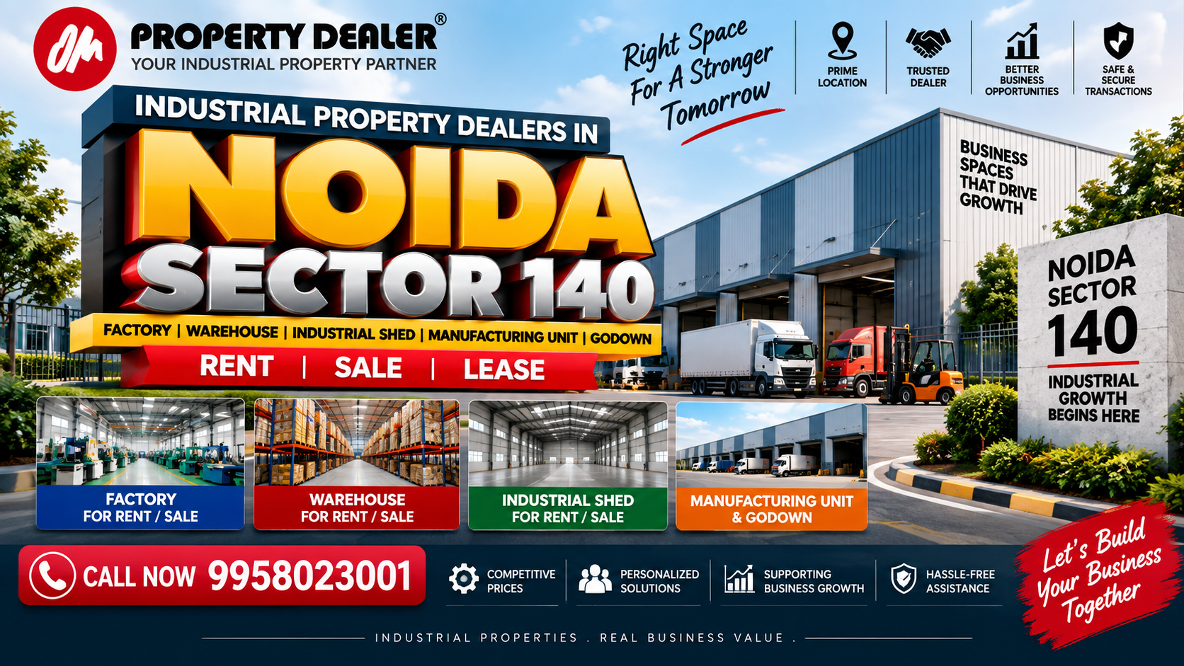 Industrial Property Dealers in Noida Sector 140