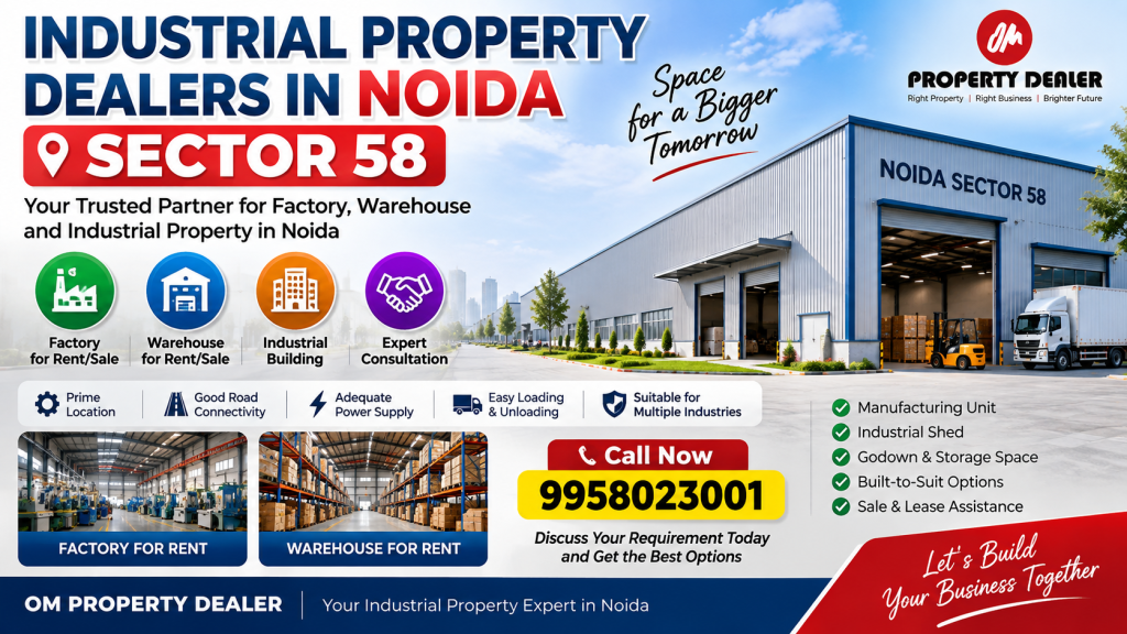 Industrial Property Dealers in Noida Sector 58