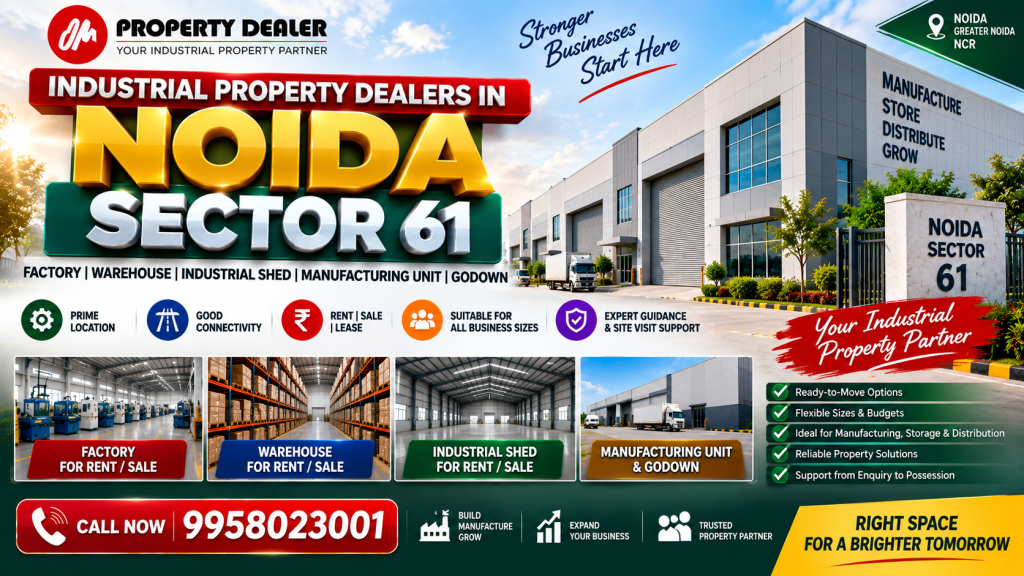 Industrial Property Dealers in Noida Sector 61