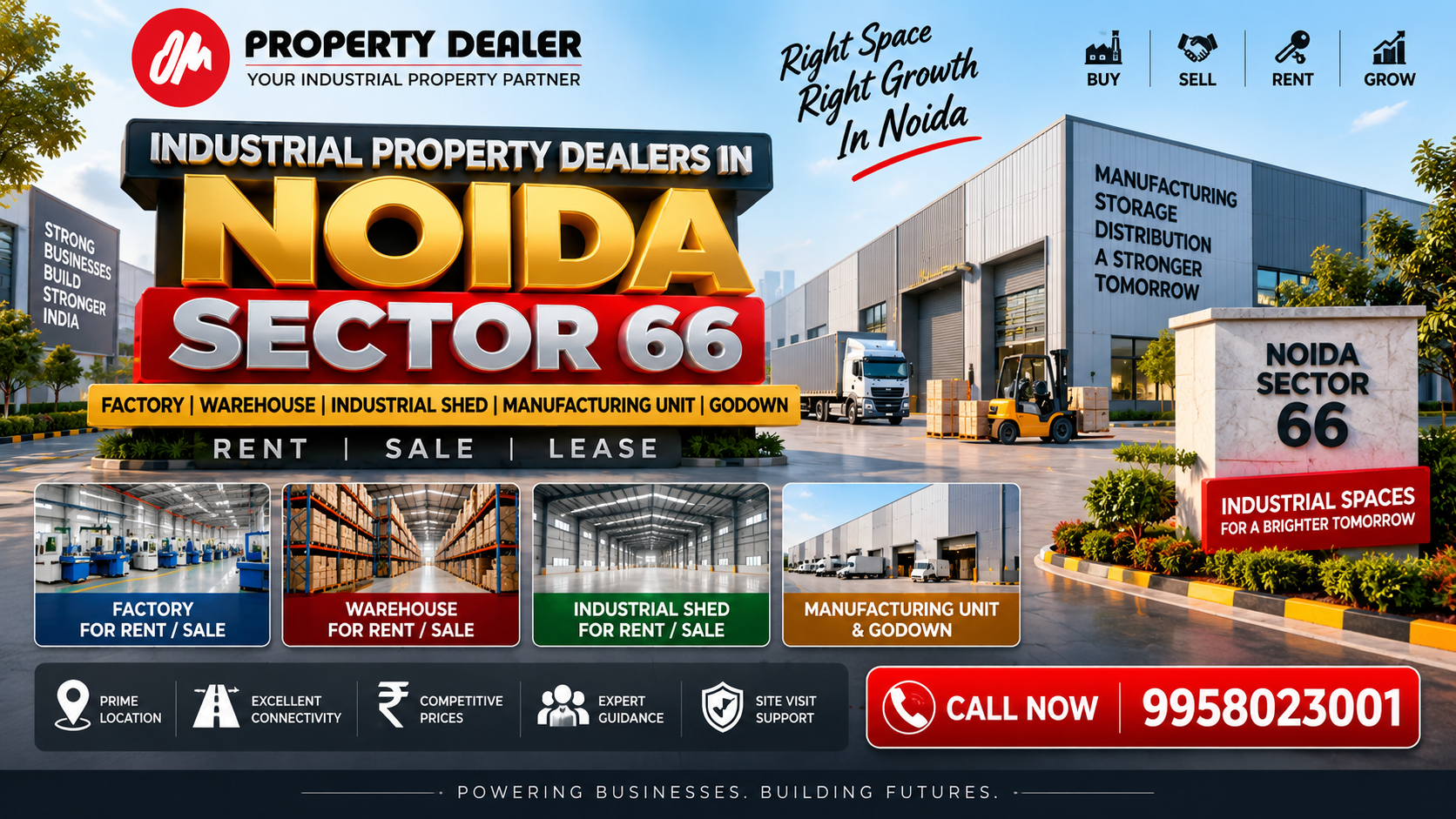 Industrial Property Dealers in Noida Sector 66
