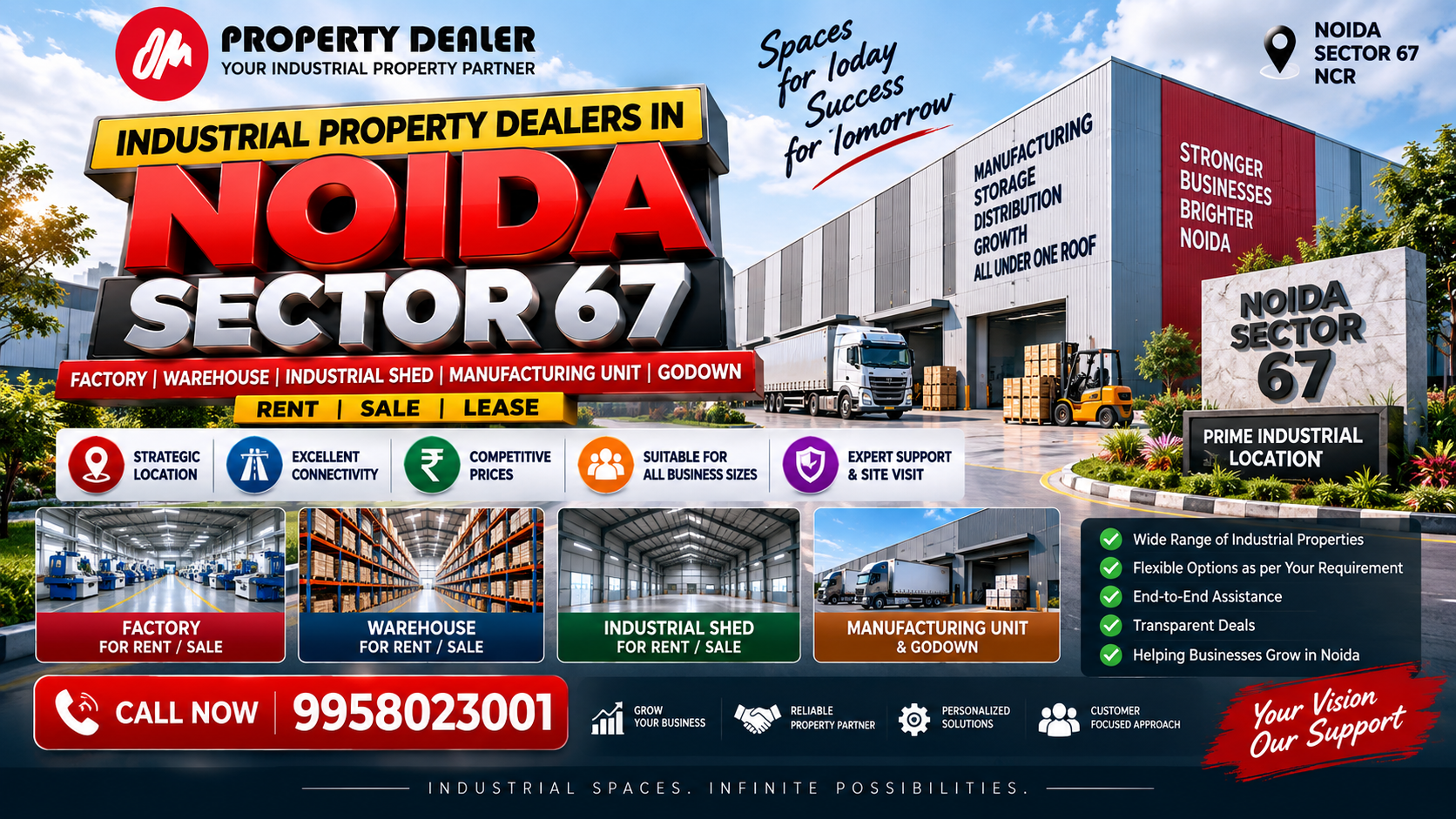 Industrial Property Dealers in Noida Sector 67