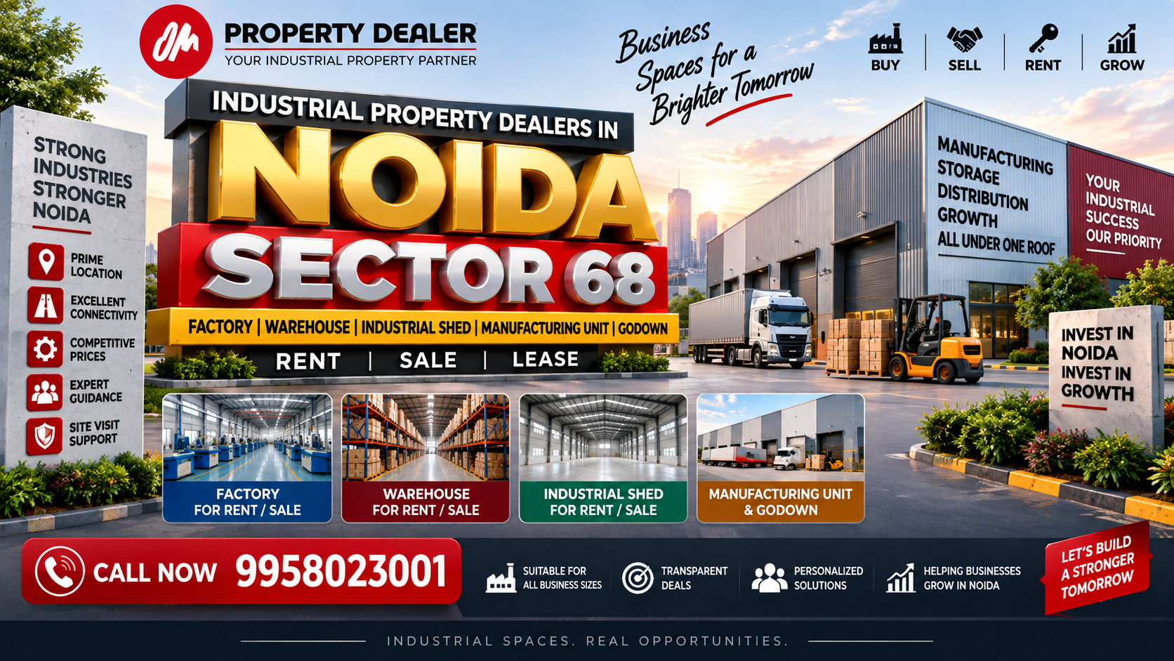 Industrial Property Dealers in Noida Sector 68