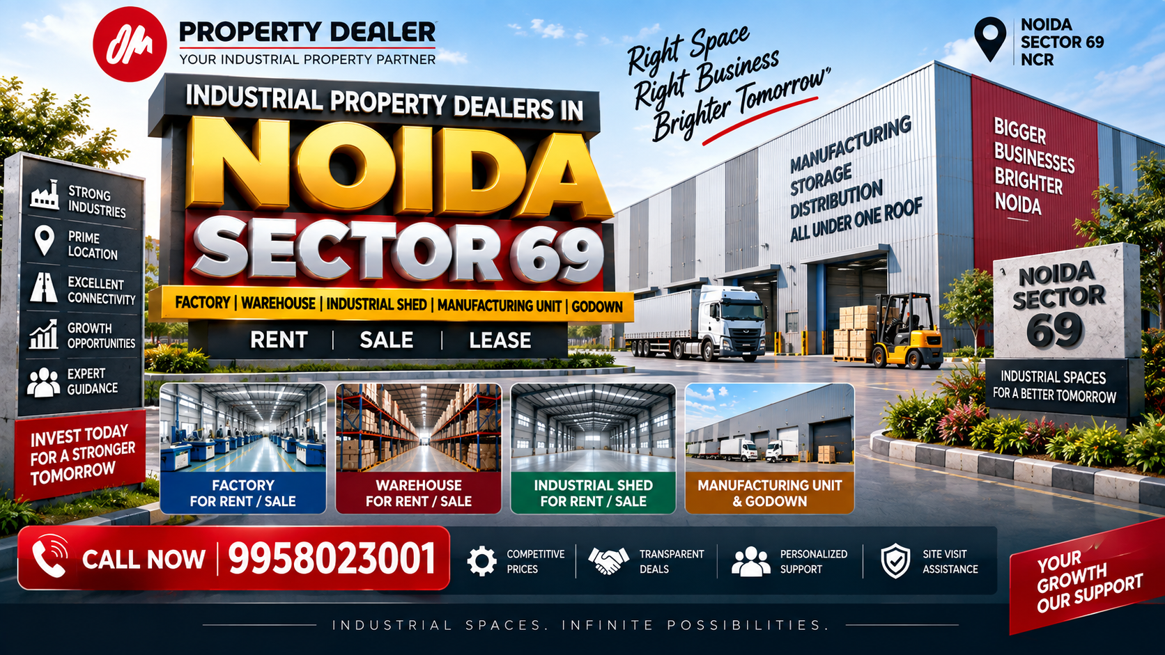 Industrial Property Dealers in Noida Sector 69