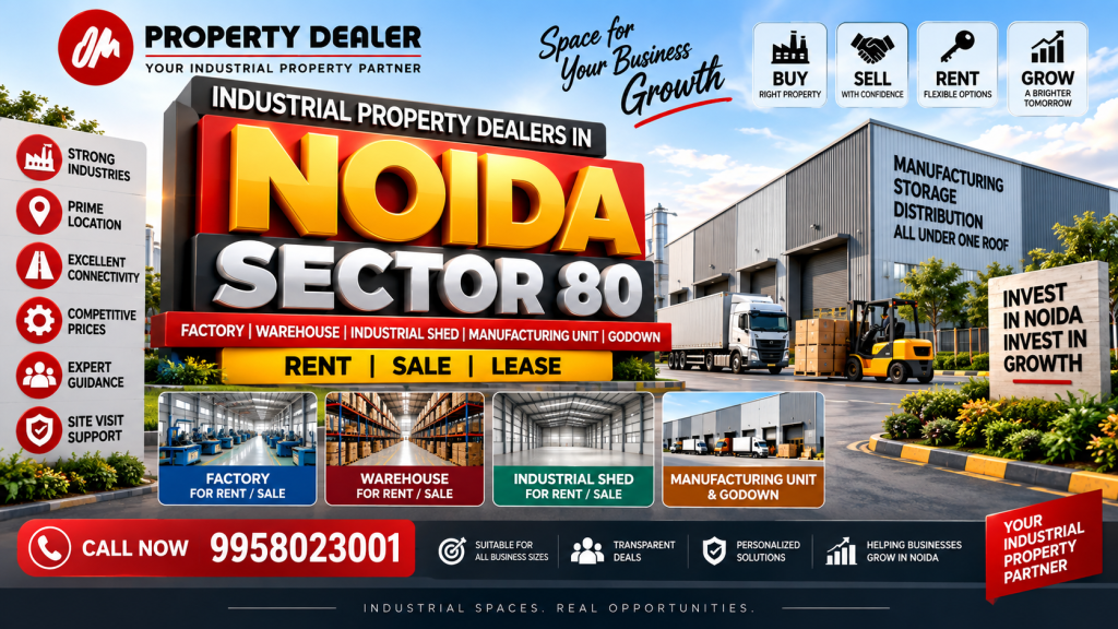 Industrial Property Dealers in Noida Sector 80