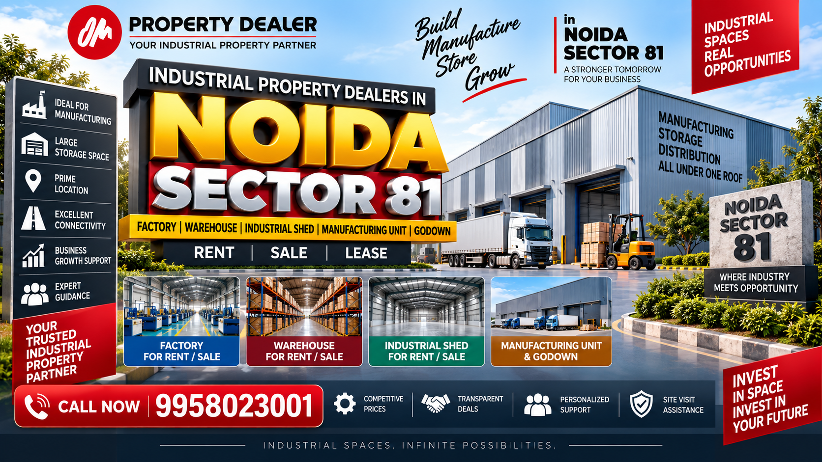 Industrial Property Dealers in Noida Sector 81