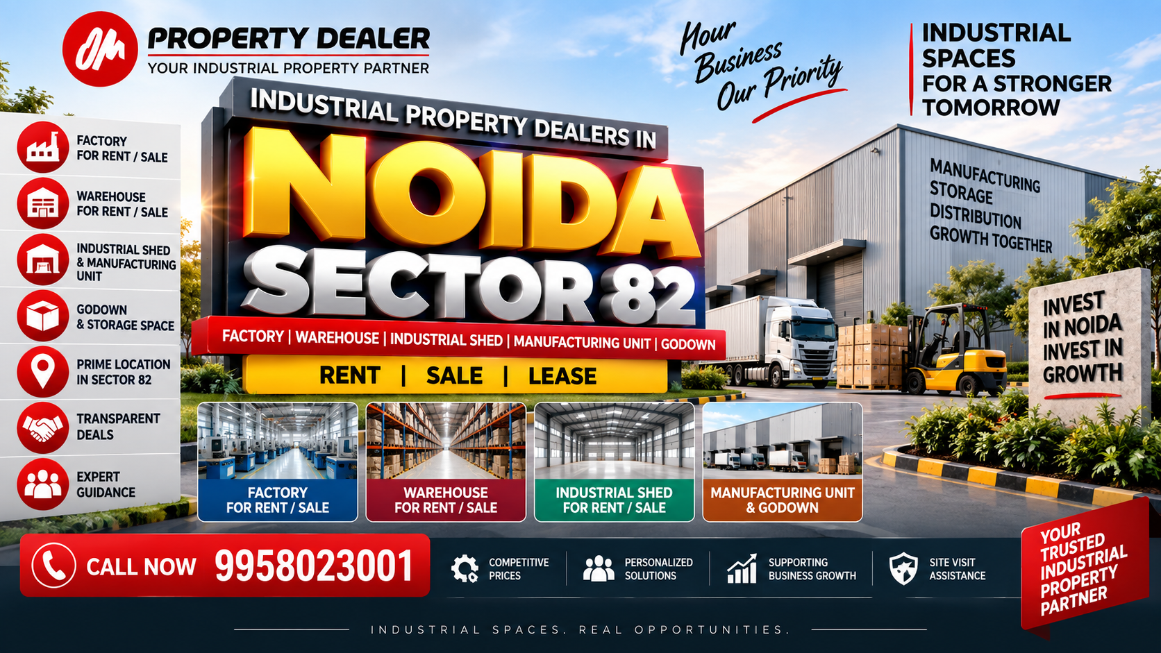 Industrial Property Dealers in Noida Sector 82