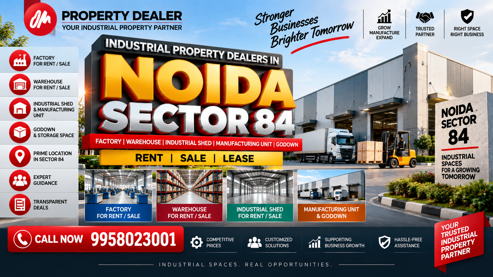 Industrial Property Dealers in Noida Sector 84