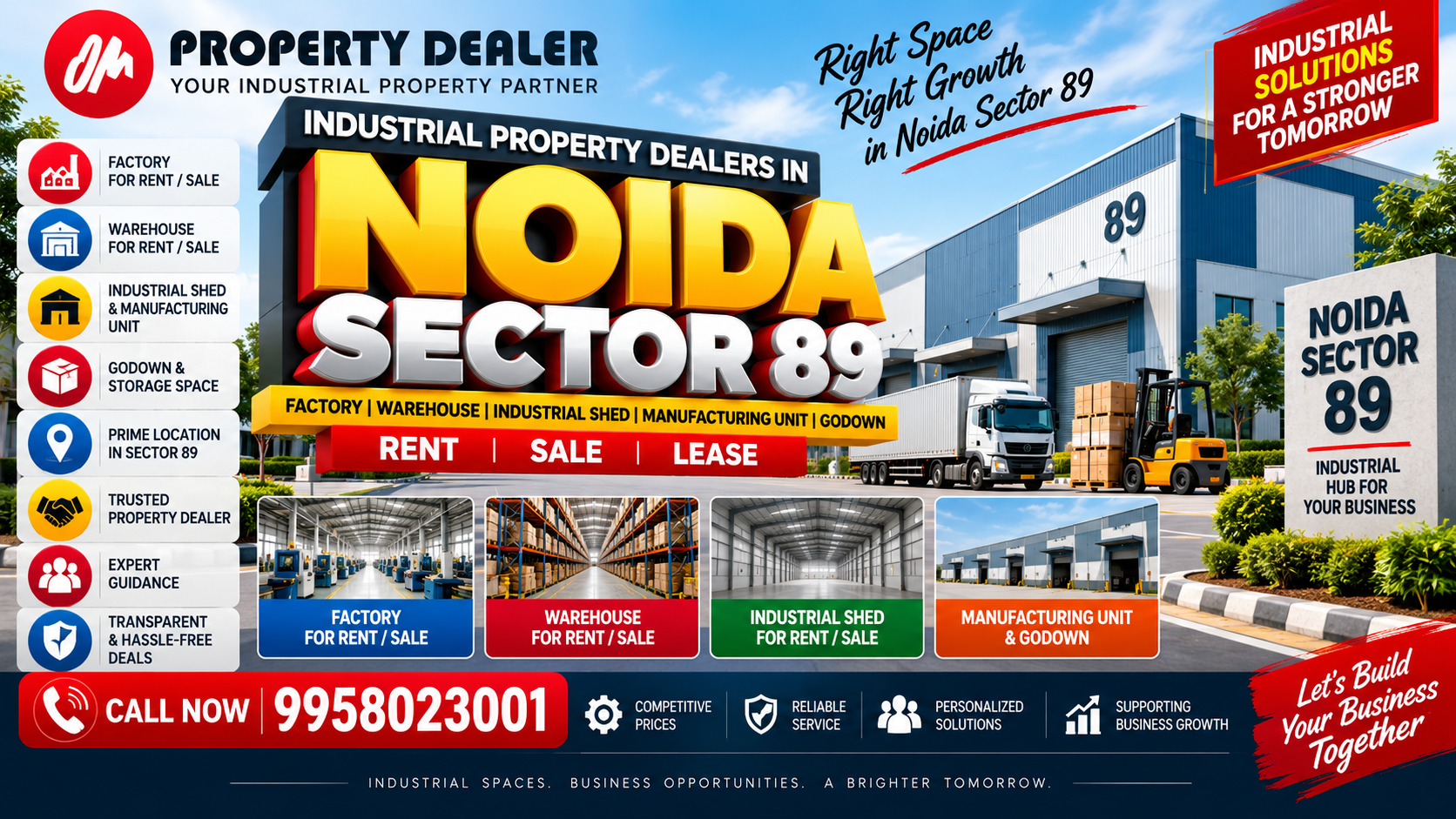 Industrial Property Dealers in Noida Sector 89